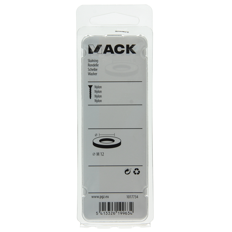 Mack 1017734 - arandela nailon 4 piezas m12 | 10 piezas