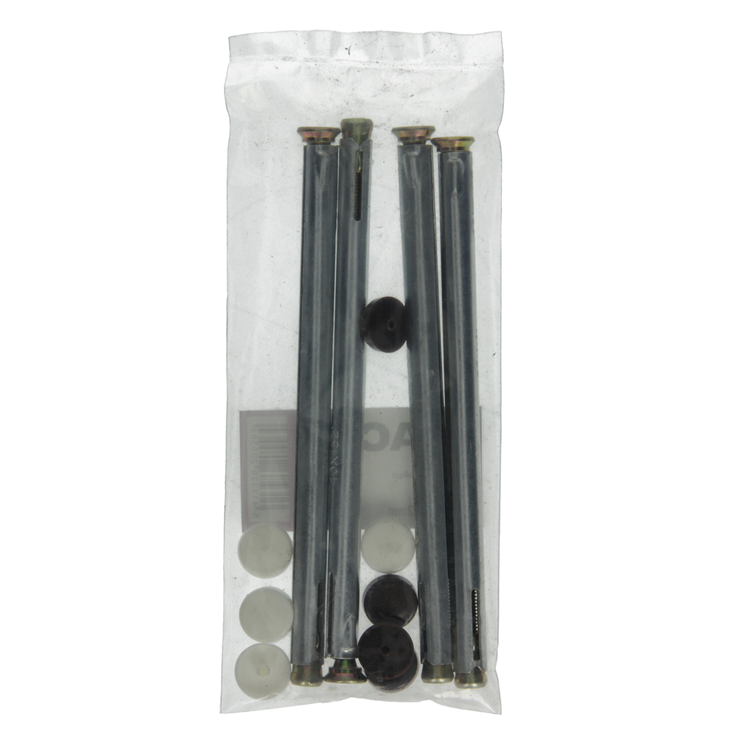 Mack 1017921 - Taco de estructura metálica de acero galvanizado 4 piezas 10 x150 mm | 5 piezas