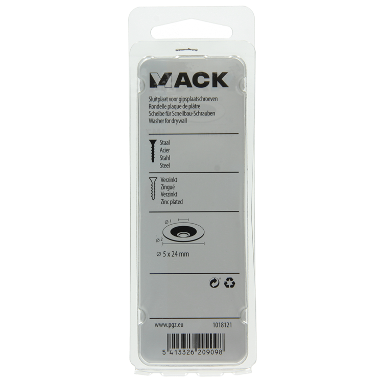 Mack 1018121 - cerradero para placas de yeso scr. enviado 50 piezas 5 x 24 mm | 5 piezas