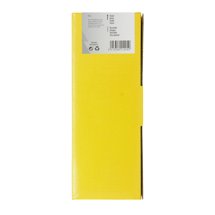 Mack 1020108 - tornillo para aglomerado con cabeza amarilla con 200 piezas 4,5 x 80 mm | 1 pieza