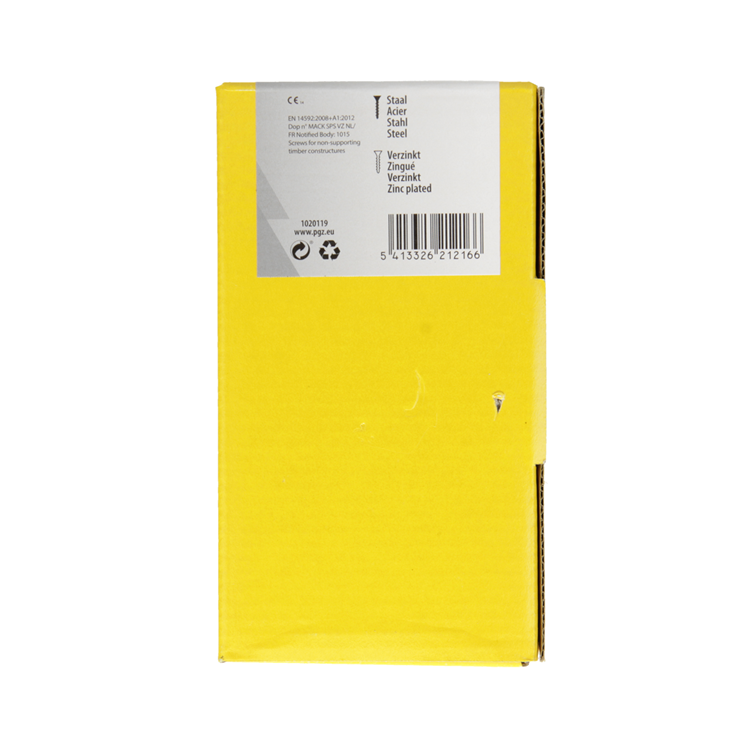 Mack 1020119 - vite per truciolare con testa gialla da 100 pz 5,0 x 90 mm | 2 pezzi