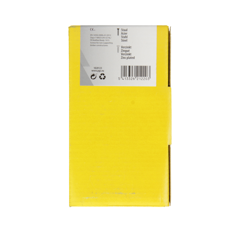 Mack 1020123 - vite per truciolare con testa gialla con 100 pz 6,0 x 60 mm | 2 pezzi