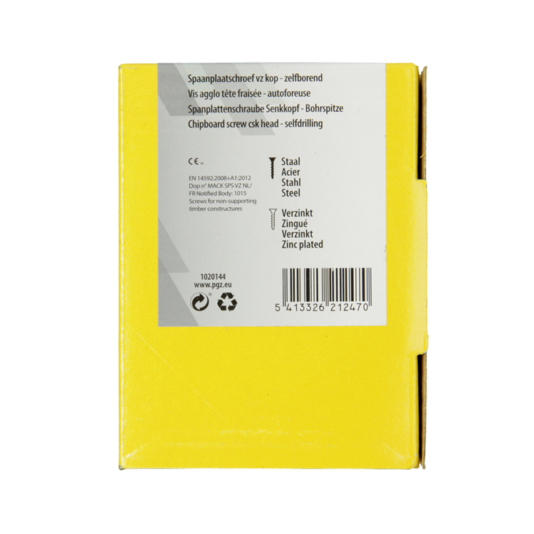 Mack 1020144 - tornillo aglomerado vz kp-autoblocantegvz 200uds 4,5 x 35 mm | 5 piezas