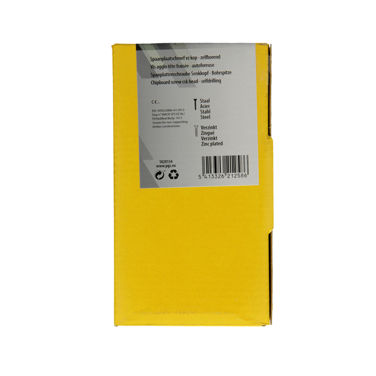 Mack 1020154 - tornillo aglomerado vz kp-autoblocantegvz 100uds 5,0 x 70 mm | 3 piezas