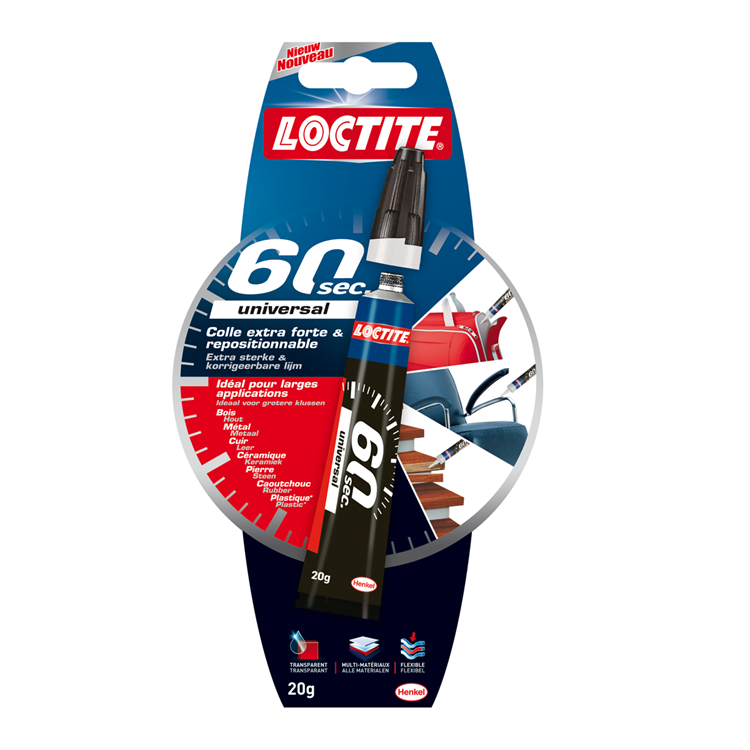 Loctite 1047037 - colla universale 60sec | 12 pezzi
