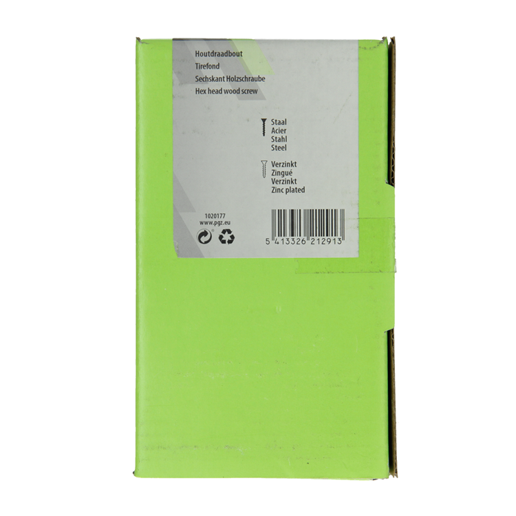 Mack 1020177 - perno roscado para madera galvanizado 45 piezas 8 x 70 mm | 3 piezas