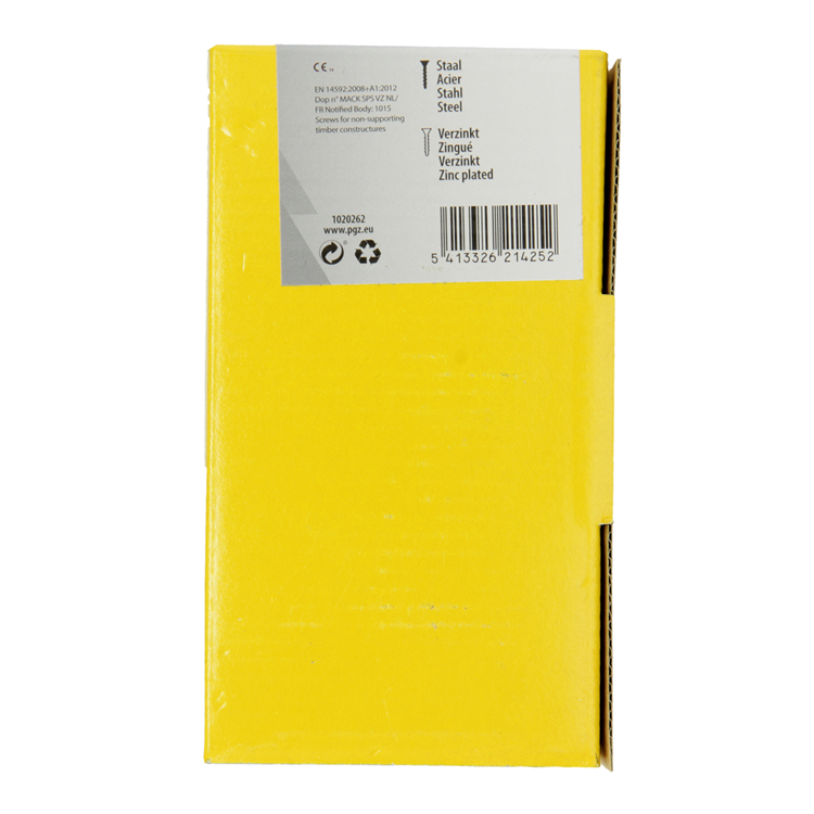 Mack 1020262 - tornillo aglomerado cabeza vz gvz 500 uds 4,0 x 40 mm | 2 piezas