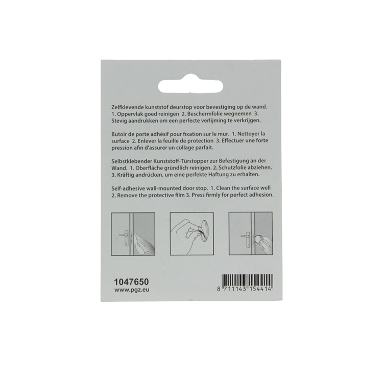 Mack 1047650 - fermaporta autoadesivo marrone ø 40 mm 2 pz | 6 pezzi