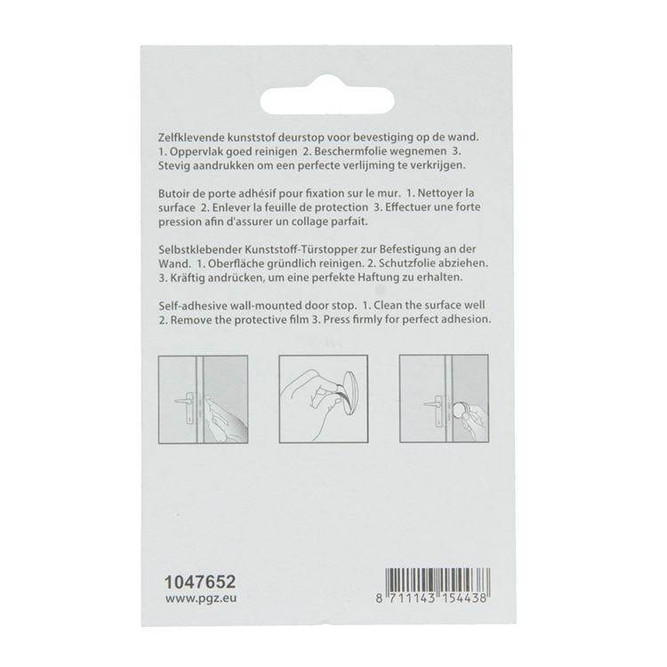 Mack 1047652 - fermaporta autoadesivo marrone ø 60 mm 2 pz | 6 pezzi