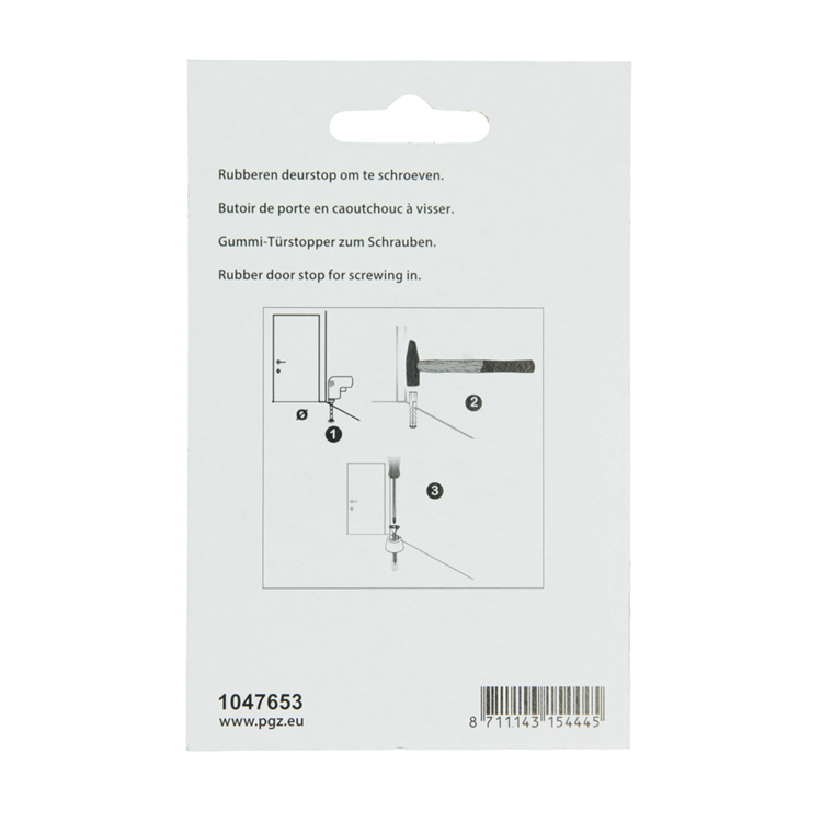 Mack 1047653 - gomma fermaporta + vite rossa 30 x 35 mm 2 pz | 6 pezzi