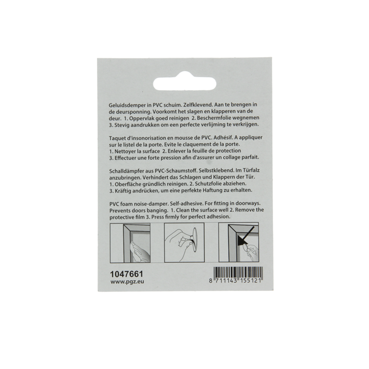 Mack 1047661 - silenziatore autoadesivo bianco 16+22 x 7 mm 24 pz | 12 pezzi