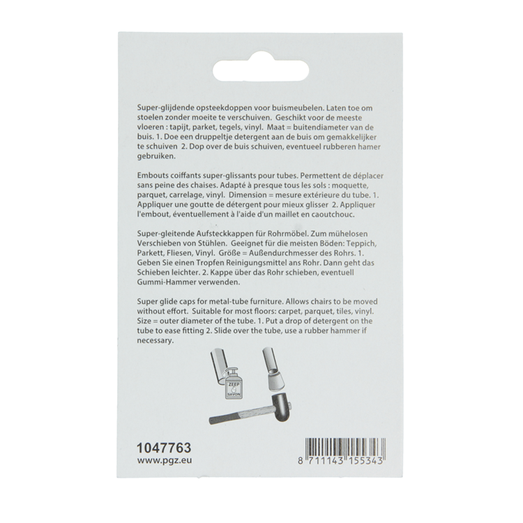 Mack 1047763 - tappo super scorrevole grigio ø 21 - 24 mm 4 pz | 6 pezzi