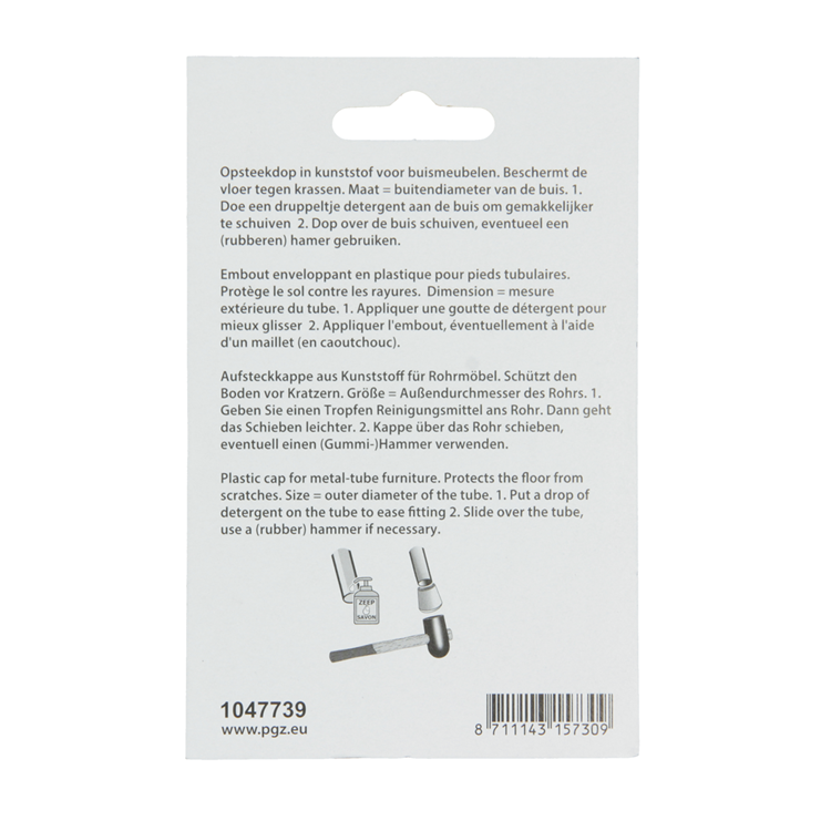 Mack 1047739 - tappo in plastica nero ø 32 mm 4 pz | 6 pezzi
