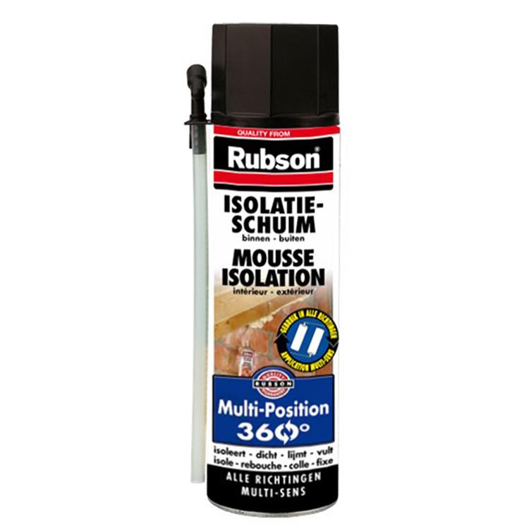 Rubson 1002258 - Espuma aislante multiposición 360° 500ml | 12 piezas