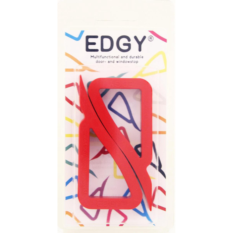 Edgy 1067112 - tope para puertas y ventanas rojo | 5 piezas