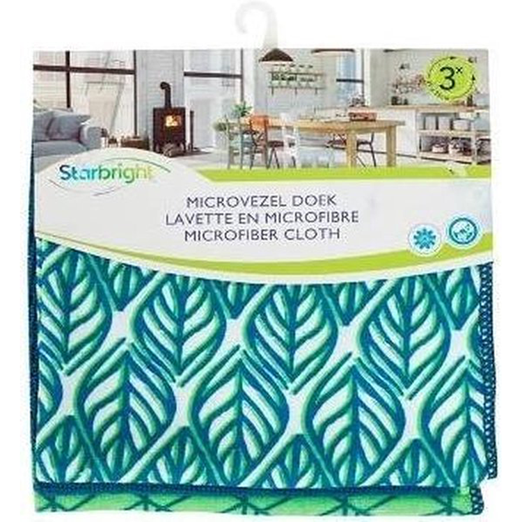Starbright 1063309 - paño de microfibra 3uds 35 x 35cm sb | 6 piezas