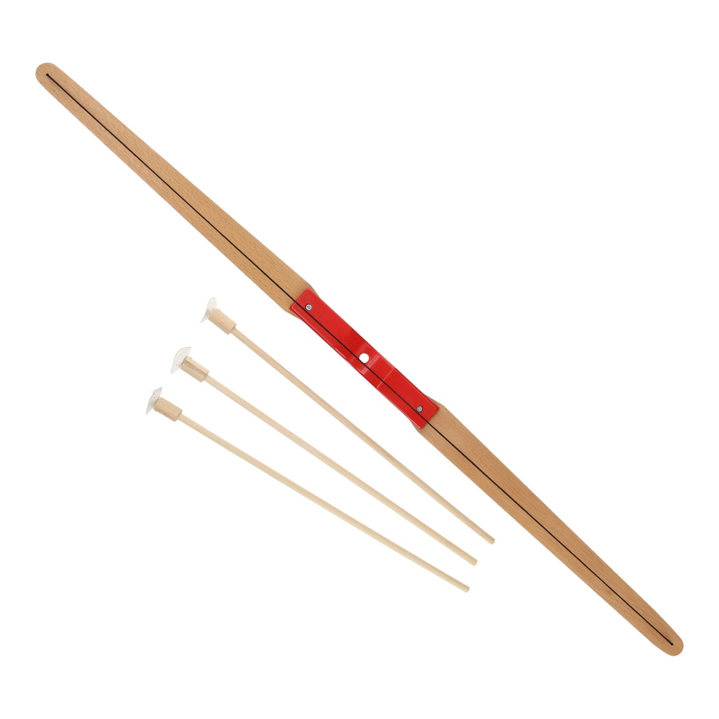 Juego de arco y flecha de madera Playwood, 4 piezas.