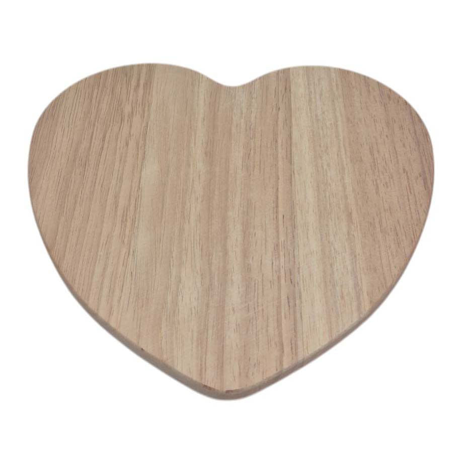Tabla de pan de madera Playwood en forma de corazón
