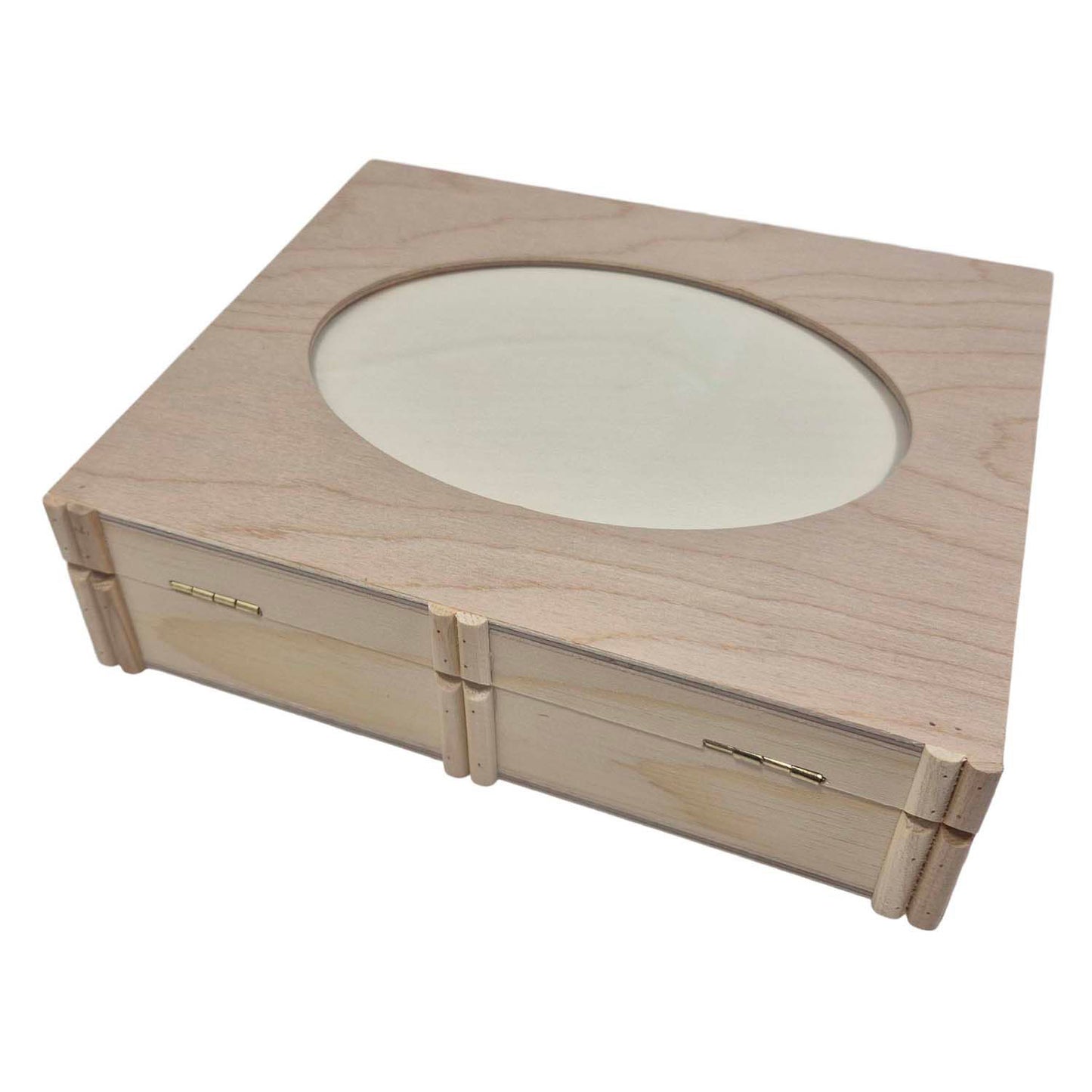 Scatola in legno Playwood a forma di libro con cornice per foto