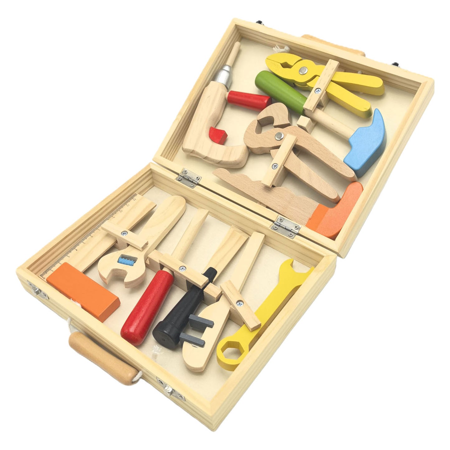 Cassetta degli attrezzi in legno Playwood - 12 pezzi.
