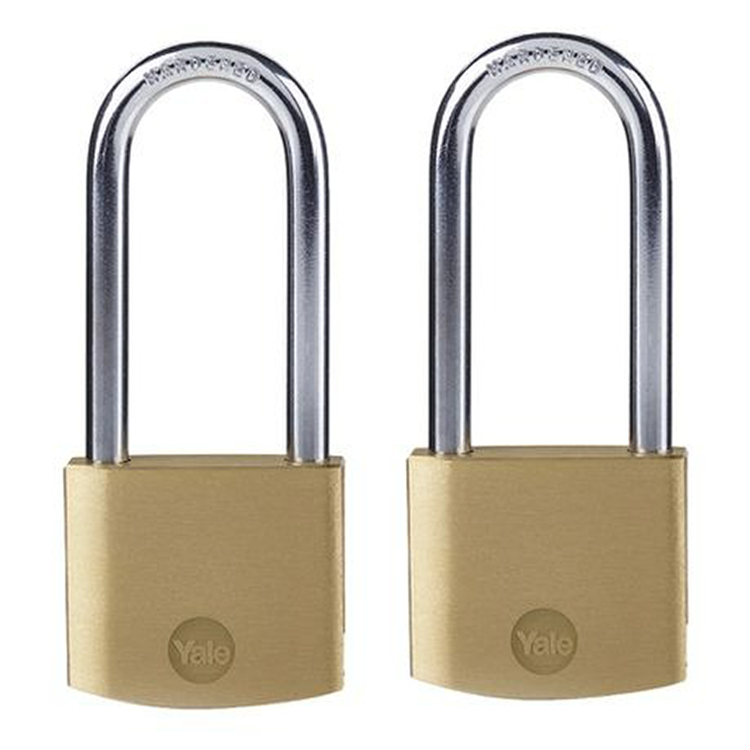 Yale 1065094 - lucchetto lungo alimentato 30mm std 2pz | 3 pezzi
