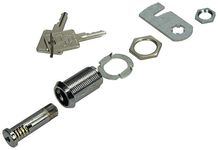 Mack 1013584 - Cerradura para armario 1 letra cromada 32mm | 5 piezas
