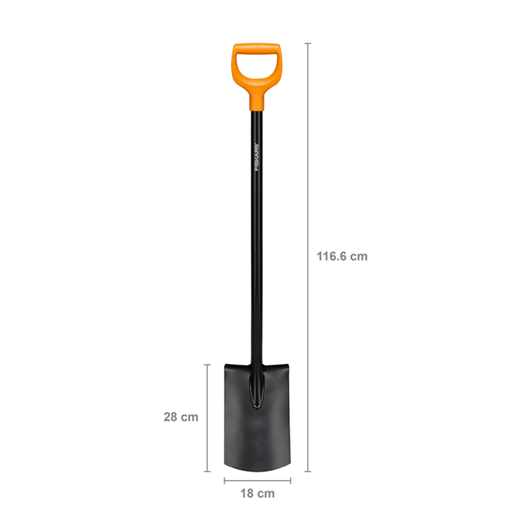 Fiskars 1066717 spade werkbreedte 180 mm d-greep
