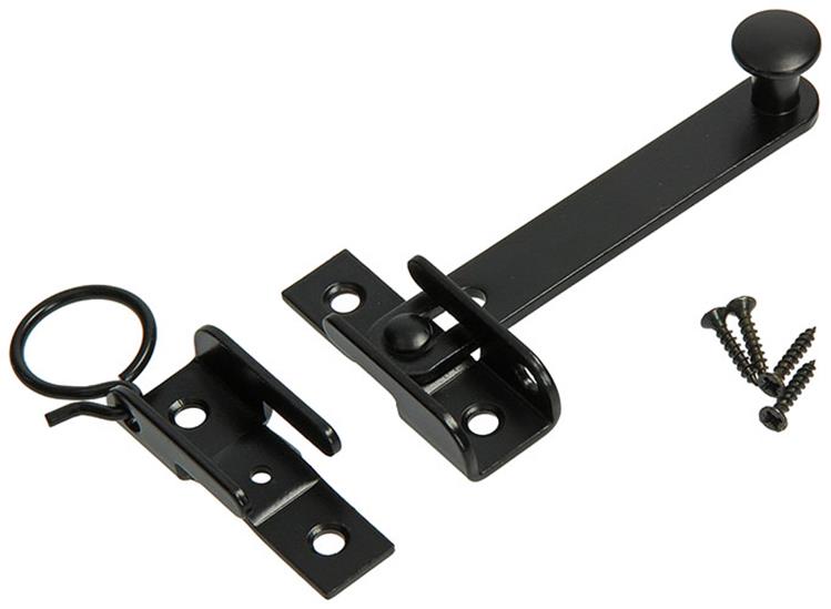 Mack 1013553 - 1 cierre de trampilla plastificado negro. 130 mm | 3 piezas