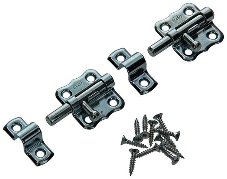 Mack 1013475 - 2 pestillos americanos galvanizados a 30 - b 15 mm | 5 piezas
