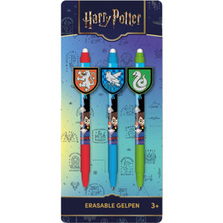 Penna gel cancellabile Harry Potter con clip 3 assortiti | 12 pezzi