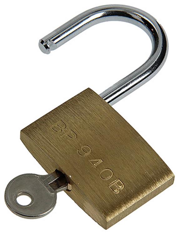 Mack 1014074 - candado con cilindro latón 40 mm | 10 piezas