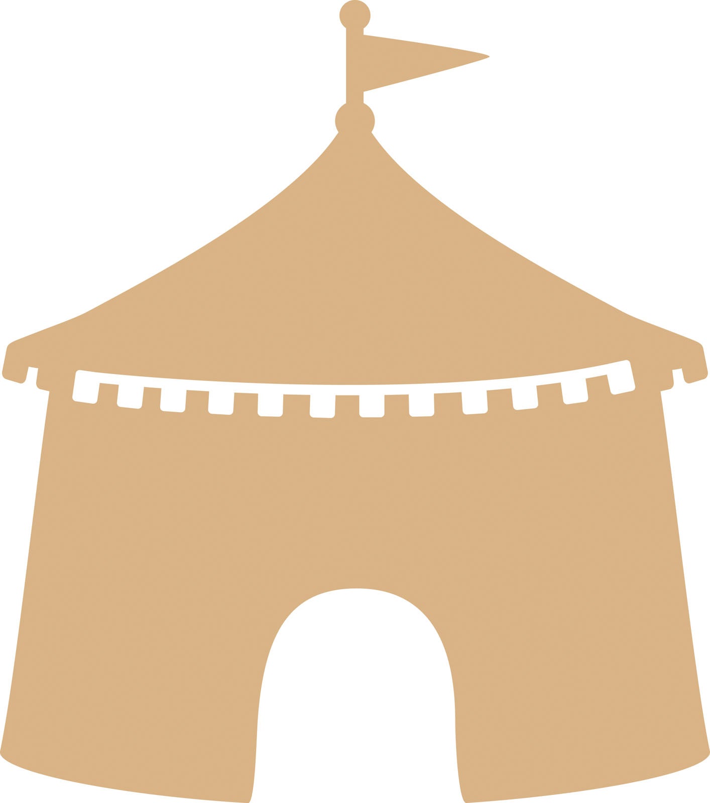 Vaessen creative • tenda in MDF 38x44 cm 4 mm