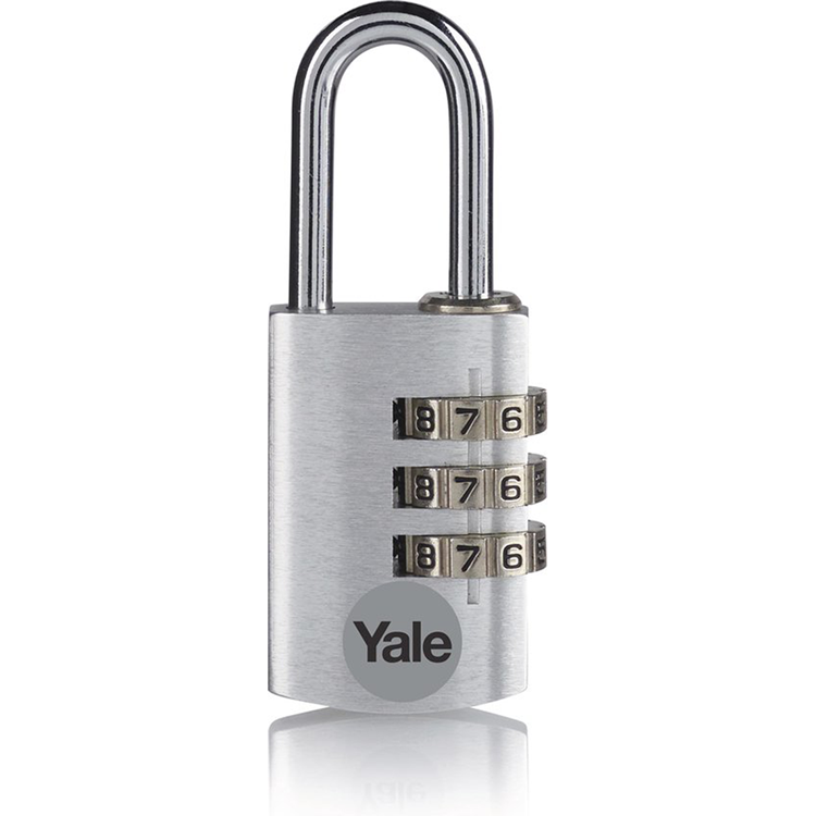 Yale 1065222 - candado 28mm aluminio plata std | 6 piezas