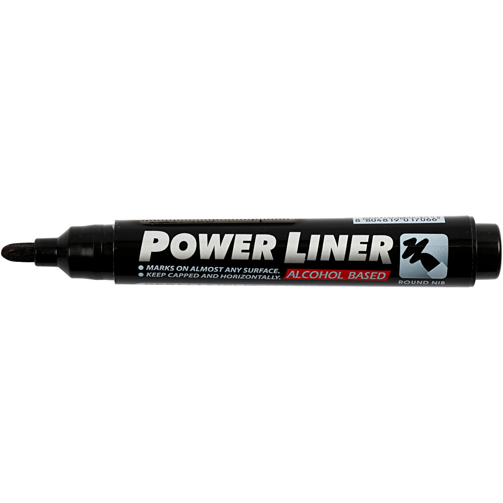 Mungyo power liner, larghezza del tratto 1,5-3 mm, nero, 1 pezzo