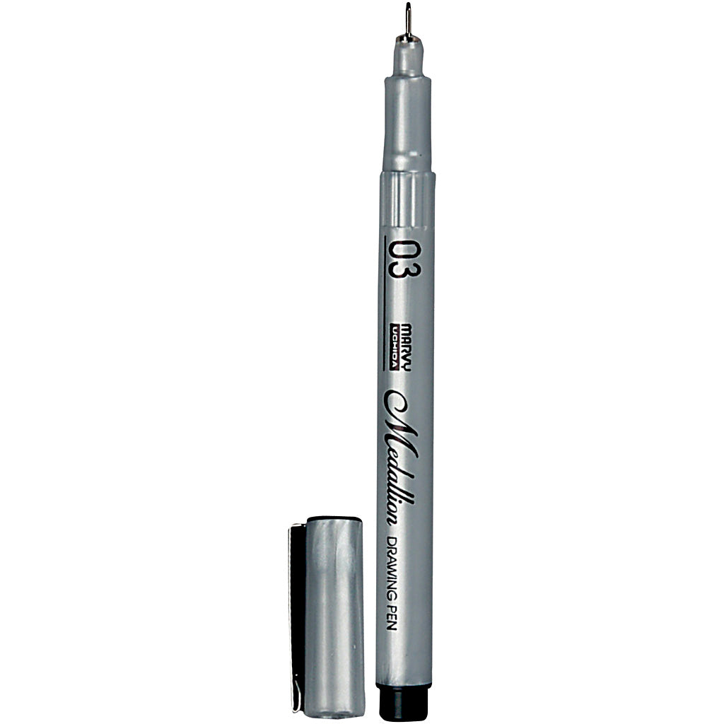 Medallion Drawing Pen, espesor de línea 0.3 mm, negro, 1 pieza