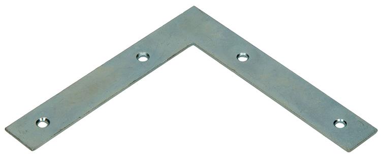 1014295 - 8 cuadrados planos galvanizados 125x125x20mm | 10 piezas