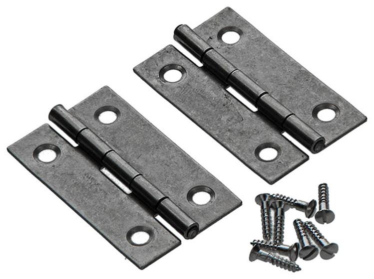 Mack 1013710 - 2 cerniere strette in acciaio inox h 50 x l 30 mm | 5 pezzi