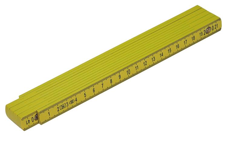 1010899 - calibre plegable de plástico abs amarillo 2m | 20 piezas
