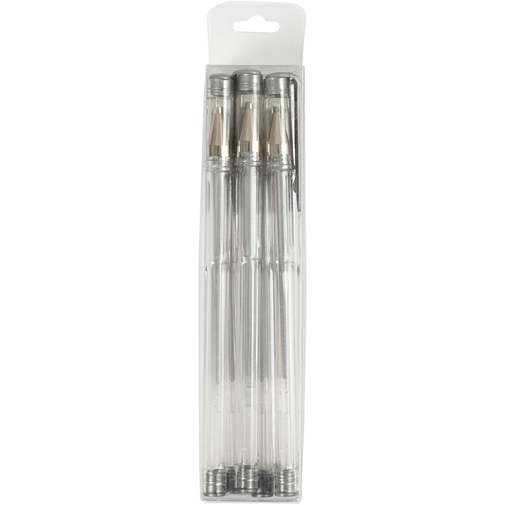 Penna gel Creative Company, larghezza tratto 0,8 mm, argento, 6 pezzi 1 scatola