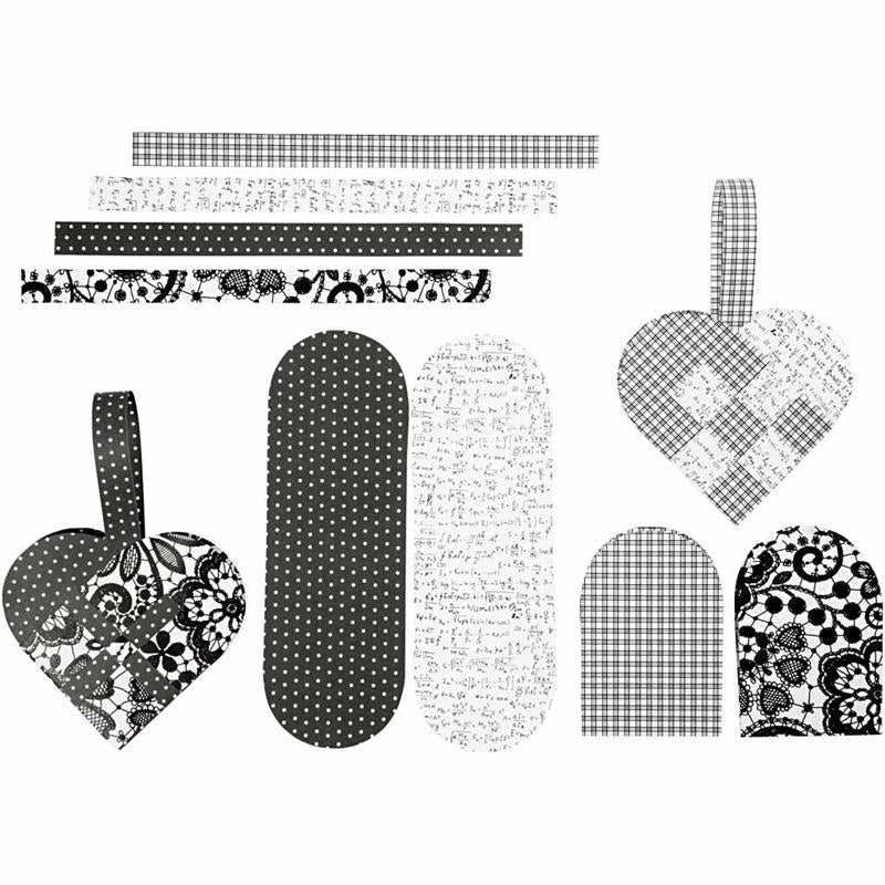 Cuori intrecciati Vivi Gade, misura 14,5x10 cm, 120 g, 8 set 1 scatola