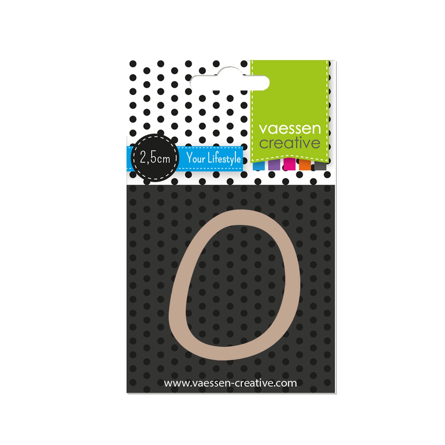 Vaessen creative • numero in legno 0 2,5 cm x 3 mm