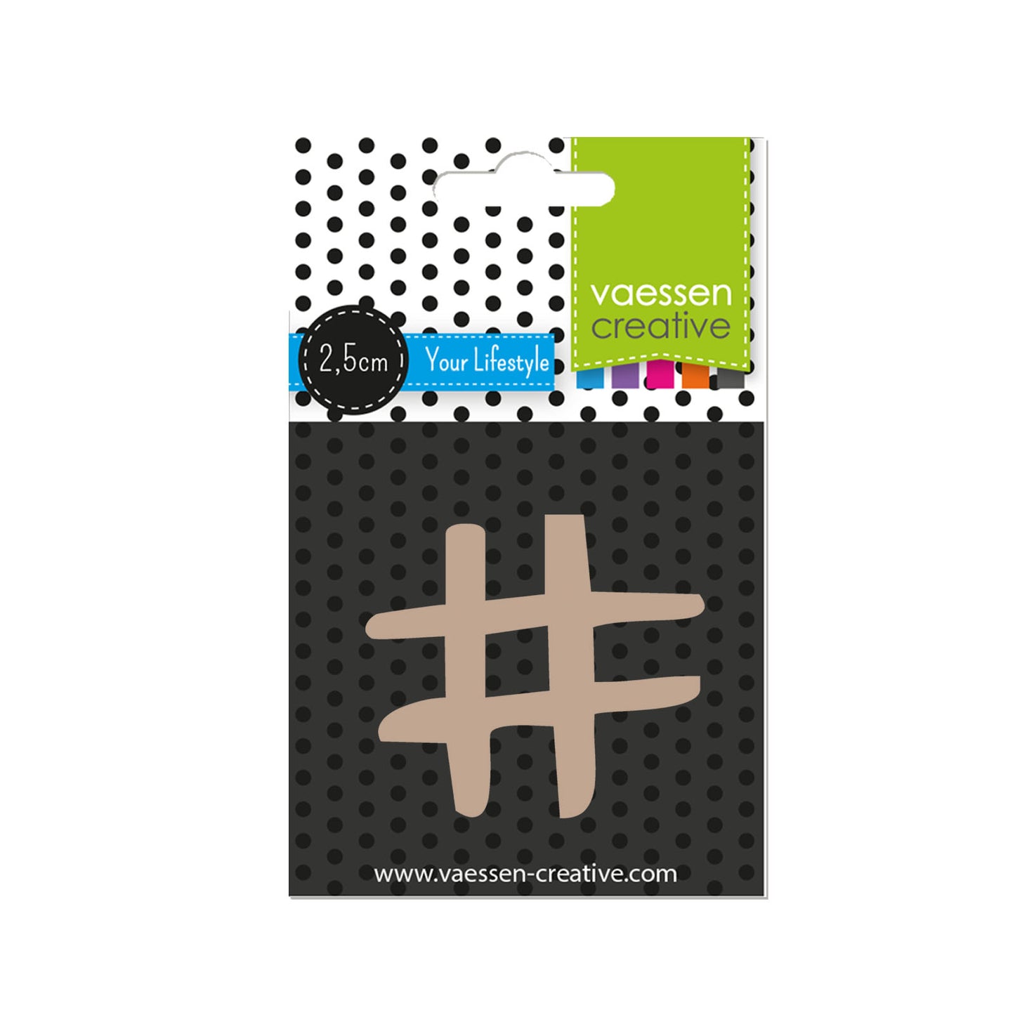 Vaessen creative • segno di punteggiatura in legno 2,5 cm x 3 mm #