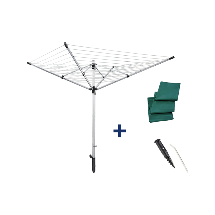 Leifheit Leifheit 85282 Droogmolen linolift 600 Quickstart 60 m Lunghezza secca argento