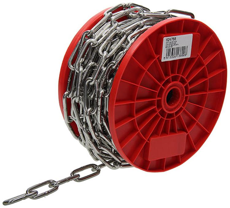 1015116 - kett. acero inoxidable sch. largo din5685-1ø 5mm l 35mm 15m ancho 125 kg | 15 piezas