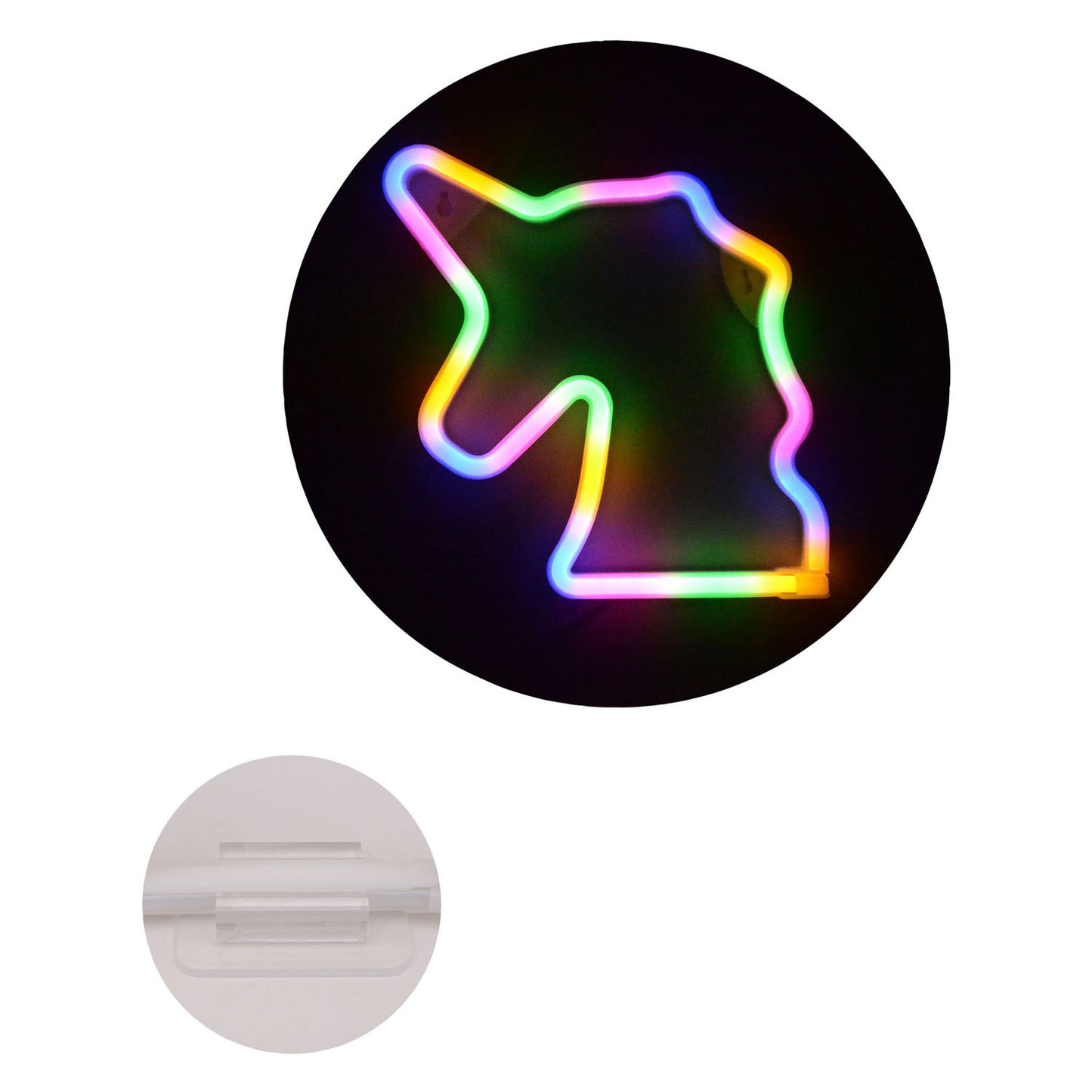 Johntoy Unicorn Rainbow Lampad con USB