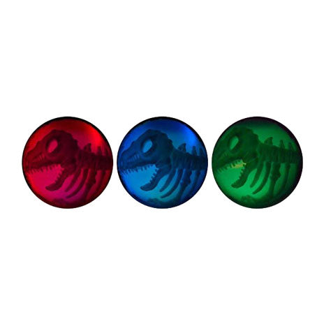 Johntoy pelota saltarina dino luminosa, 8 cm