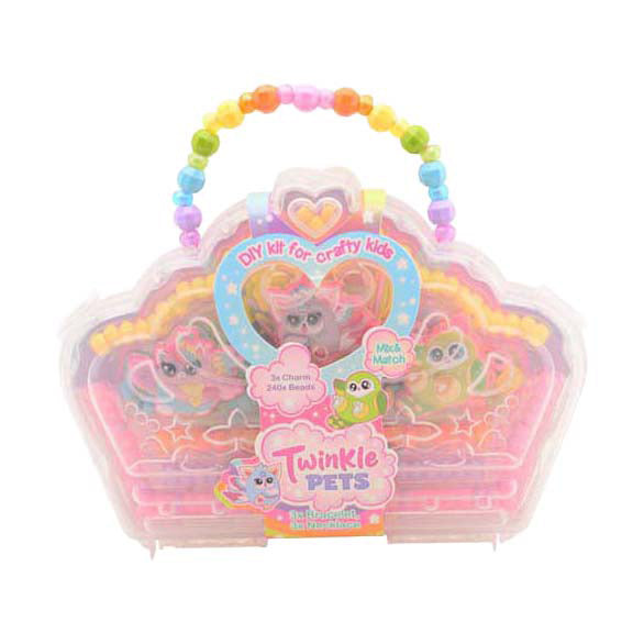 Johntoy Twinkle Pets: set di perline in scatola da principessa