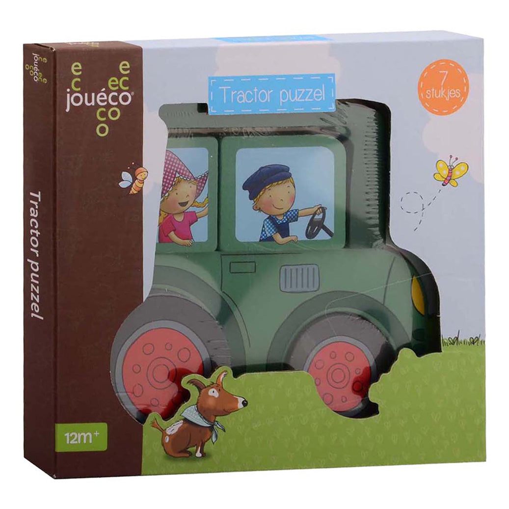 Johntoy jouéco® fien teun trattore puzzle in legno