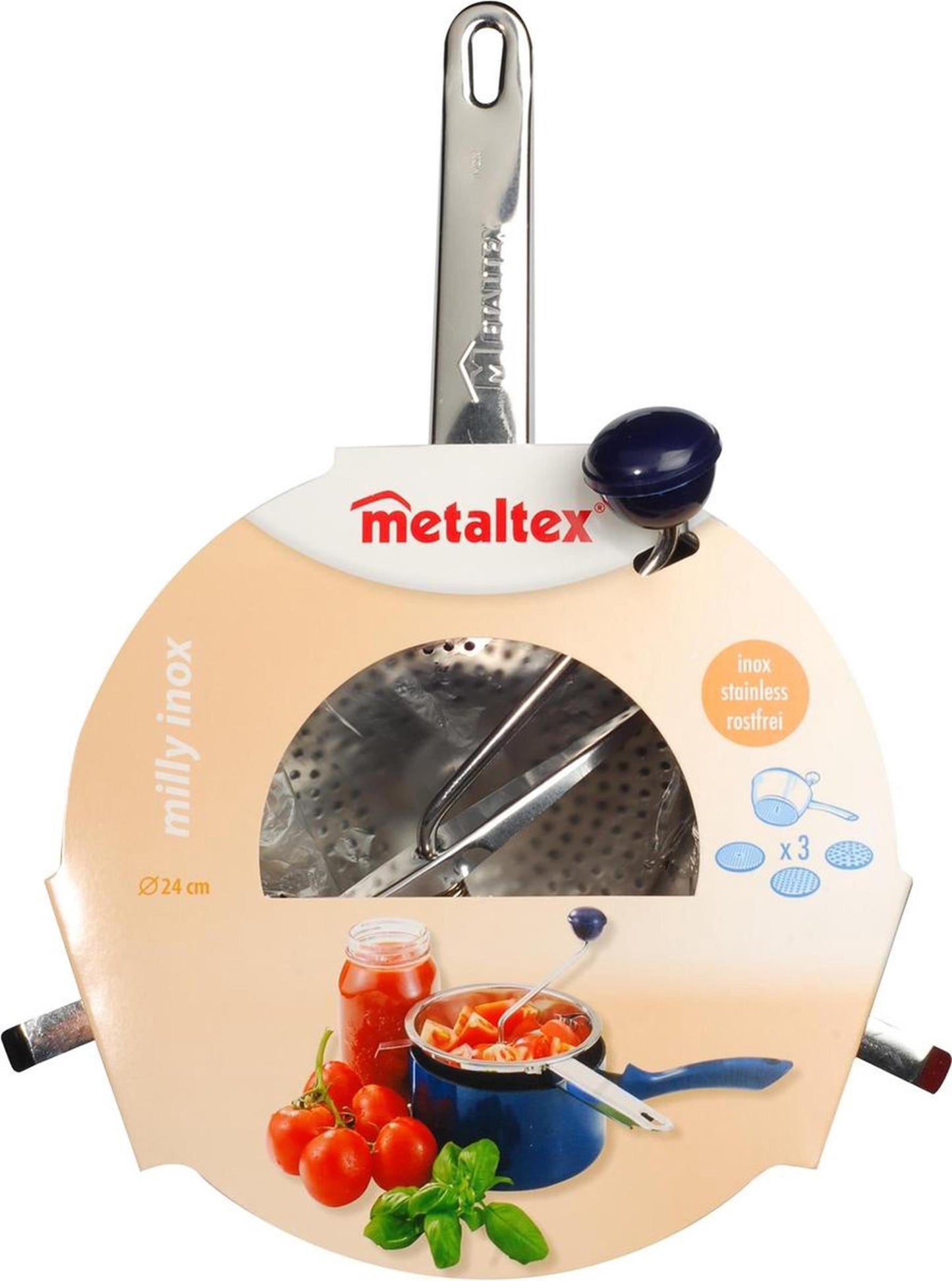 Tamiz pasante acero inoxidable Metaltex 24cm
