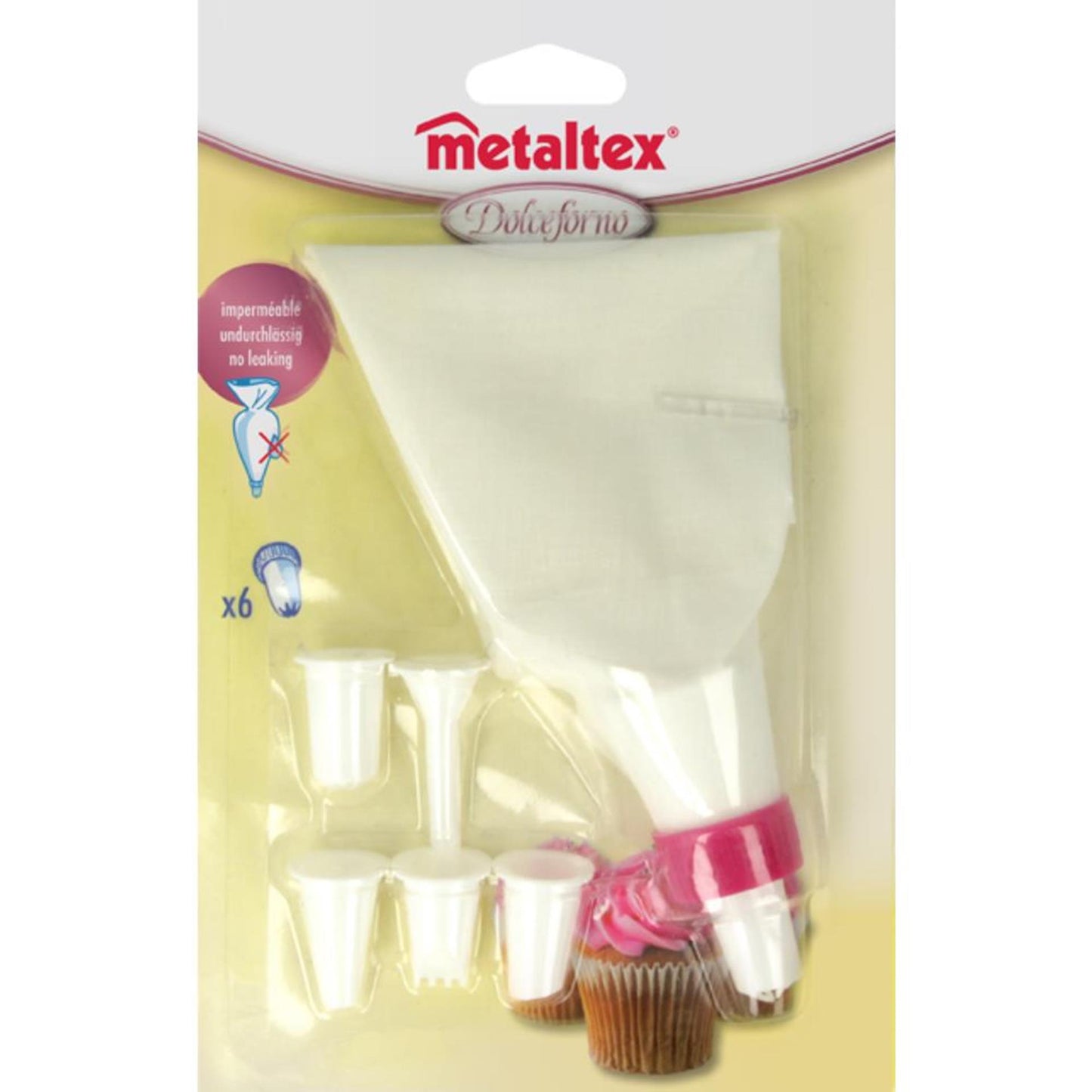 Sac à poche Metaltex 23 cm + 6 beccucci